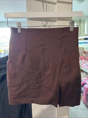 STRADIVARIUS Brown Women's Mini Skirt